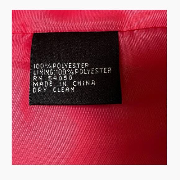 Kasper Skirt Suit Set Size 12 Pink Jacket Blazer Black Skirt Ruffle Hem Classic - Picture 8 of 15